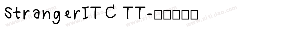 StrangerITC TT字体转换